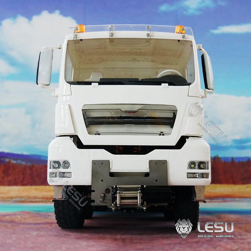 In Stock LESU 1/14 Scale 8*8 Metal Chassis TGS Hydraulic Dumper Truck Construction Vehicle Light Sound System Motor ESC