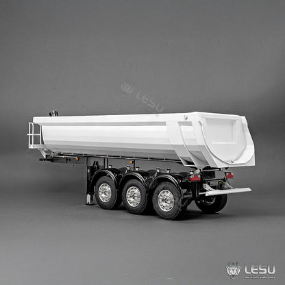 3Axles LESU Metal 1/14 RC Hydraulic Dump Trailer for DIY TAMIYA Tractor Truck Radio Controlled Lorry Car Vehicle R620 770S FH16