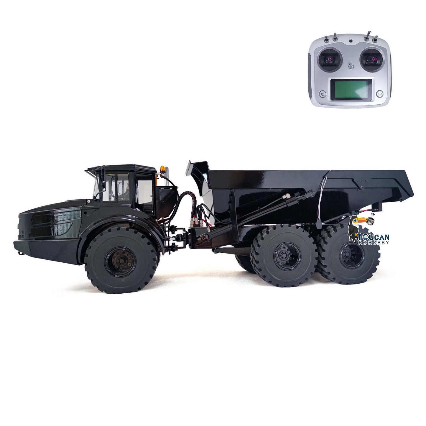 Remote Control 1/14 6x6 Metal Hydraulic lifting Articulated Truck A40G RC Dumper Toys Model Motor Servo Transmitter