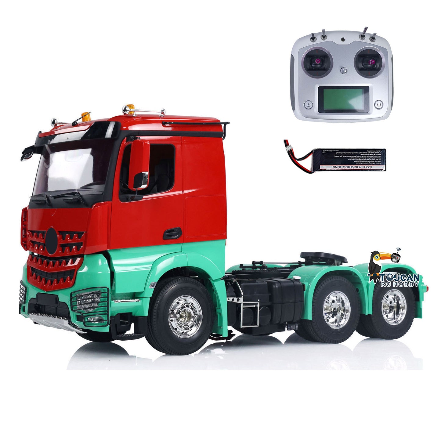 Customized TOUCAN 1/14 6x4 RC Tractor Truck Remote Control Car Model Painted Assembled Light Sound Upgraded Model ESC Servo Motor