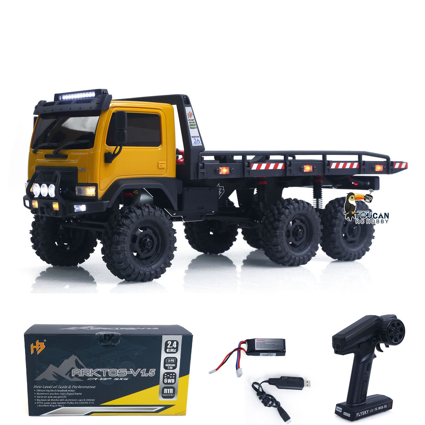 Fast Free Shipping for EU Hobby Plus 1/18 Remote Control Off Road Car 6X6 RC Flatbed Truck 2Speed Gearbox Flysky ESC 280 Brushed Motor 6CH Radio RTR