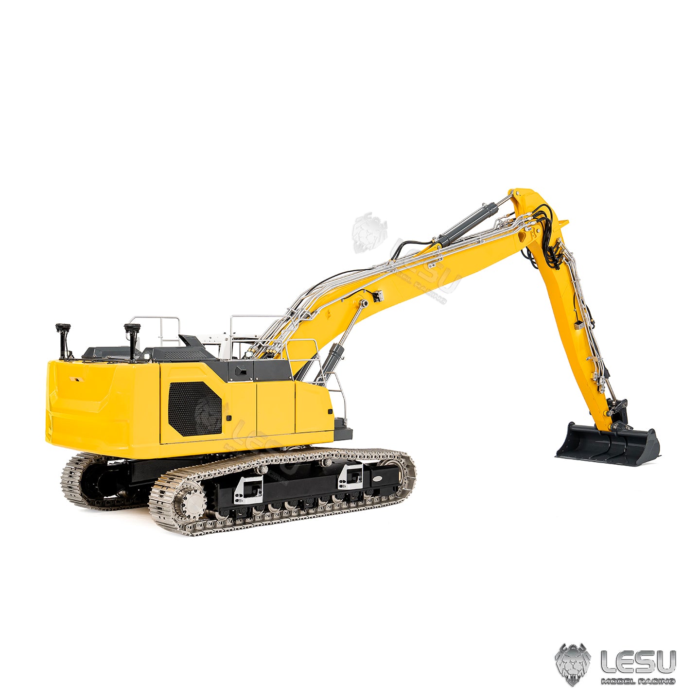 LESU 1/14 Metal RC Excavator AOUE LR945 Long-reach Hydraulic Digger Radio Control Construction Vehicles CNC Light 7CH Valve PL18EV LITE