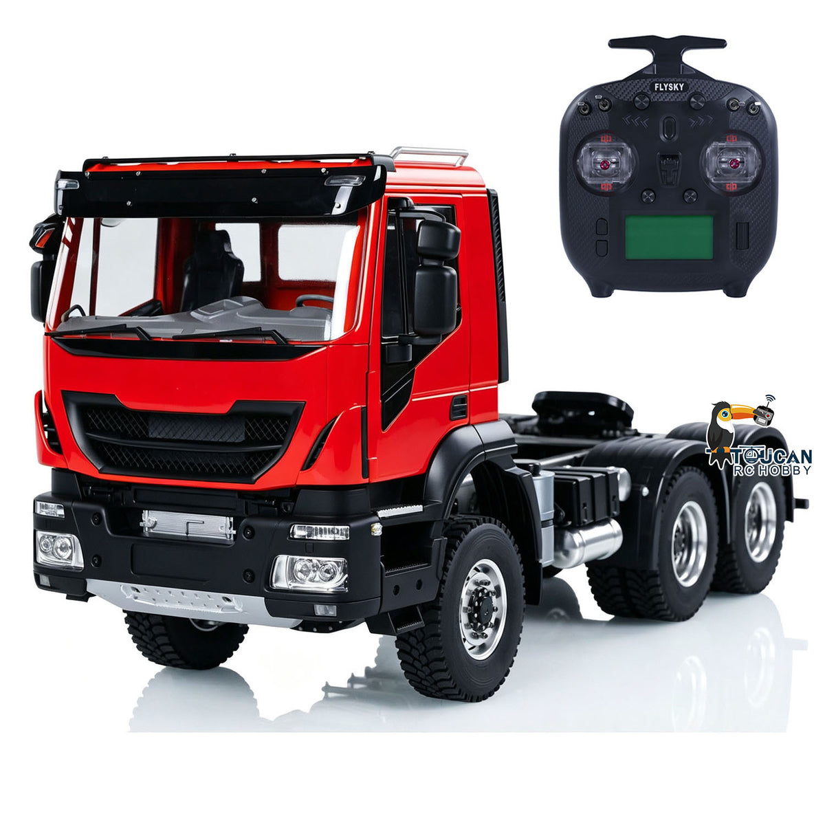 TOUCAN RC HOBBY MODO 1/14 6x6 RC Tractor Truck 2 Speed Transmission Radio Control Car Sounds Lights