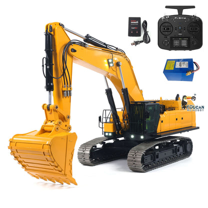 Heavy Machine 1/12 RC Hydraulic Excavator 395F Remote Control Metal Digger RTR Model Car 1.0L Dual Pump Frsky X14 Radio Battery