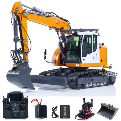 TOUCAN RC HOBBY CUT RC Hobby LR914 PRO MAX Metal 1/14 RC Hydraulic Excavator RC Digger Wrist Quick Coupler Bucket 8ways Valve PL18EV LITE Sound Radio Battery