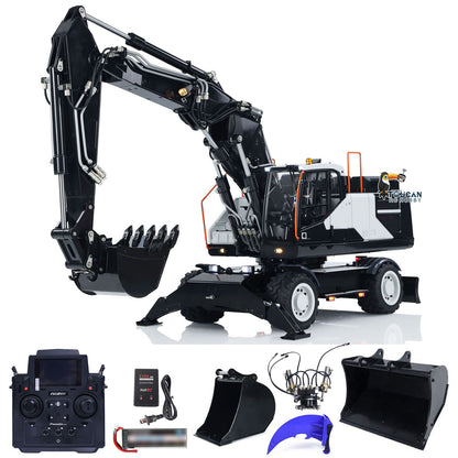 TOUCAN RC HOBBY MTModel EC380 Metal 1/14 3 Arms RC Hydraulic Excavator Tiltable Bucket 8-way Reversing Valve FlySky PL18EV Radio Controller Sound System for Adult