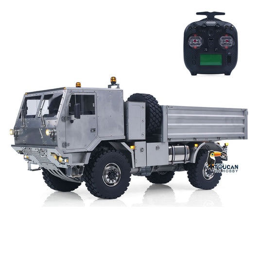 T815 3Speed 1/14 RC Off Road Military Truck Metal Body Remote Control 4X4 Transport Vehicle Flysky ST8 Radio Differential Locks