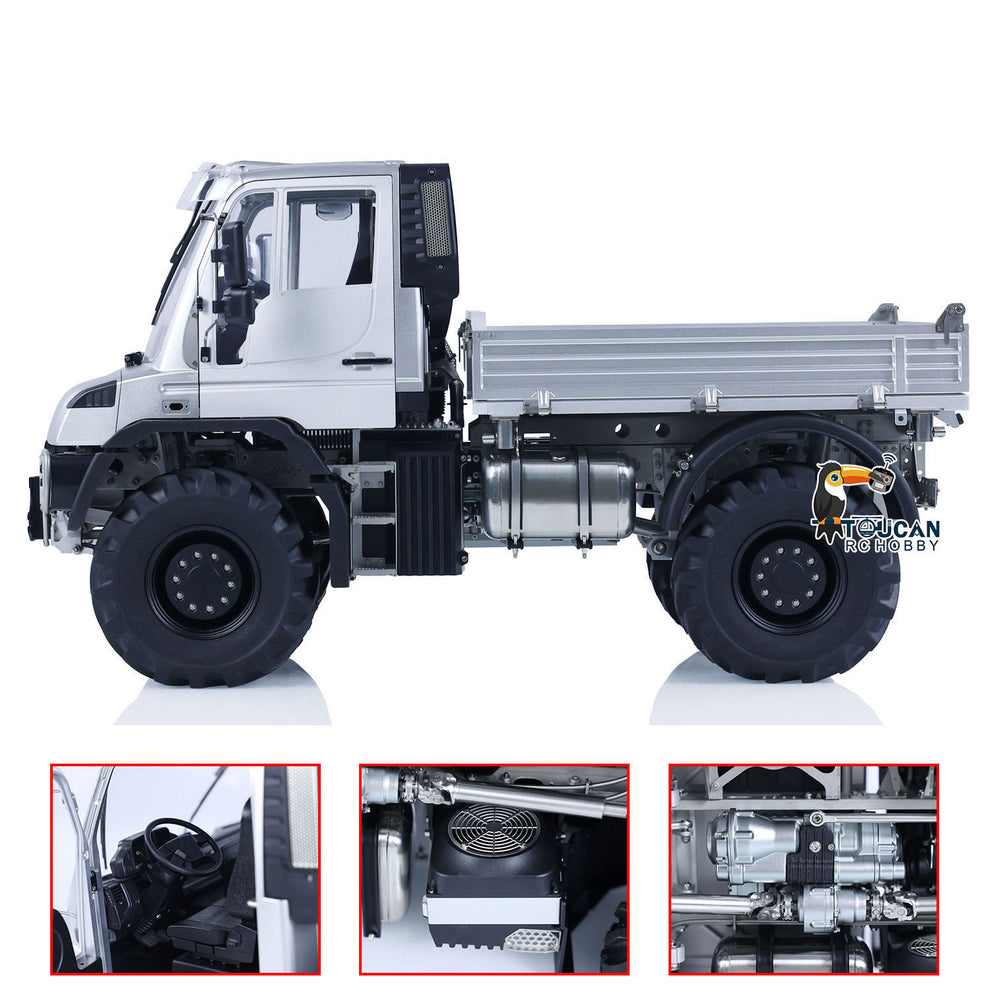 Benne Métal TOUCAN RC Pour Camion RC 1/14 - 40 Cm - Non Peinte - 6*6