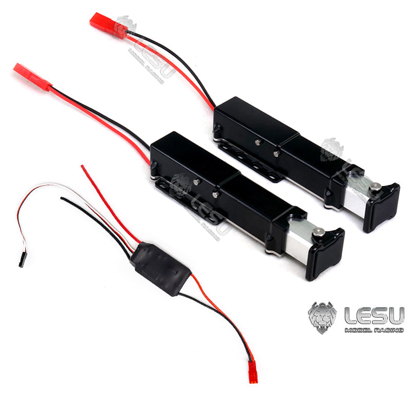 LESU 1/14 RC Trailer Flatbed Truck Spare Parts Metal Electric Lifting Legs 30A Brushed ESC for A0020 Trailer Truck DIY Model
