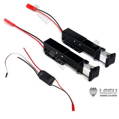LESU 1/14 RC Trailer Flatbed Truck Spare Parts Metal Electric Lifting Legs 30A Brushed ESC for A0020 Trailer Truck DIY Model
