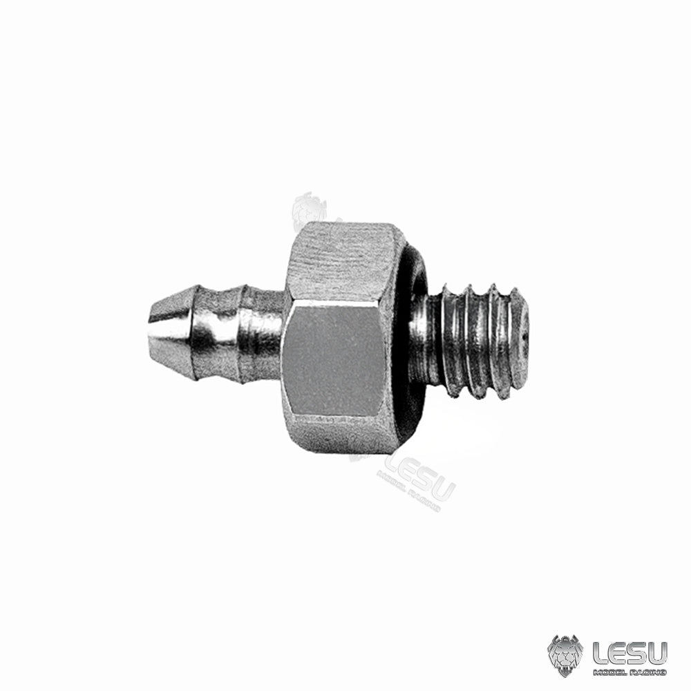 LESU Metal Straight/Curved M3 M2 Nozzle M3 Oil Nozzle Plug for 1/14 RC Hydraulic Construction Vehicle Dumper Truck DIY Model