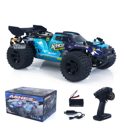 Fast Free Shipping for EU SCY 18101 Muti-Terrain 1/18 2.4GHz Sync Remote Control Off Road Vehicle PVC Body RC Electric Big Tire Truck Wheelie Bar LED Light