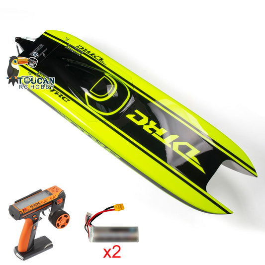 E51  2.4Ghz Fiber Glass Red Electric RTR RC Racing Boat Dual Motors Servos ESC Battery 1300mm*360*220mm 100km/h DIY Model