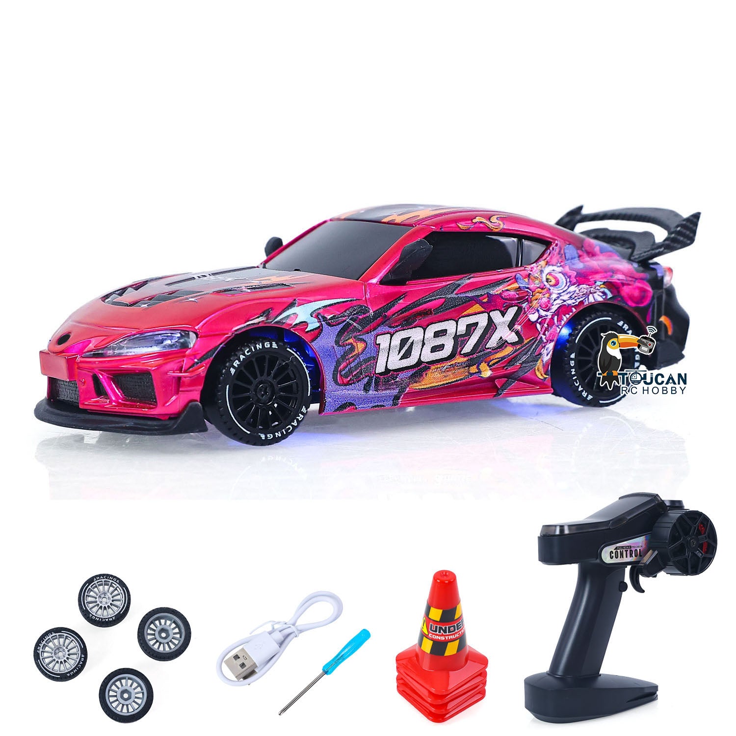 10KM/H JXC SP4301 1/43 Remote Control Drifting Car AWD RC Vehicle