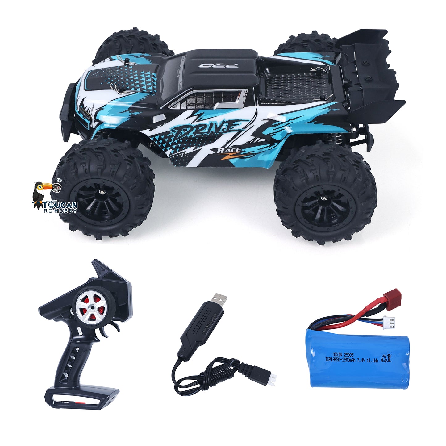 US Stock PVC 1/16 4WD Radio Controlled Off Road Car SCY 16102Pro Pickup Truck 2847 Brushless Motor Independent Suspension RC Model Car