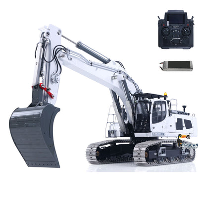 TOUCAN RC HOBBY Flash Sale LESU LR956 Metal 1/14 RC Hydraulic Excavator 2 Arms Remote Control Digger Model 4MPA Dual Pumps Light 3S Battery PL18EV LITE Outdoor