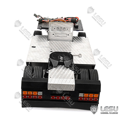 Metal 4*4 Chassis 27T Motor Servo ESC Lights System for 1/14 Remote Control TAMIIYA Tractor Truck RC Vehicles