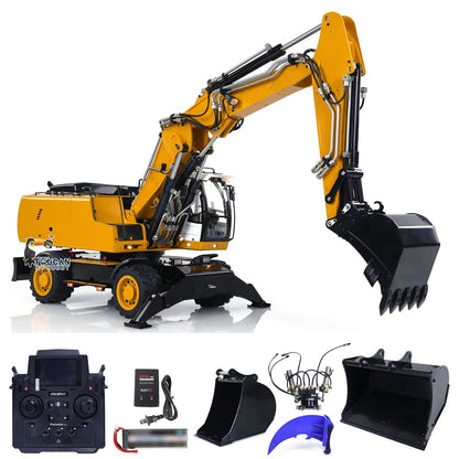 TOUCAN RC HOBBY MTModel 946-3 Metal 1/14 RC Hydraulic Excavator Construction Engineering Vehicle 8-ways Reserving Valves Tiltable Bucket Sound Light for Machinery Enthusiasts