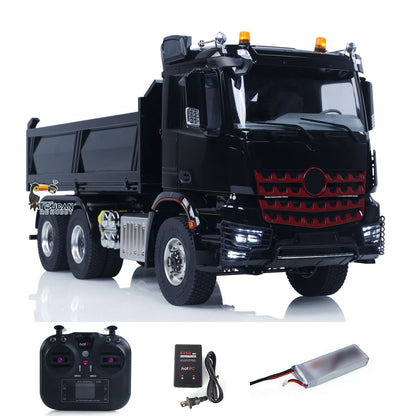 6X6 Metal Chassis 3348 RC Hydraulic Dumper 1/14 Radio Controlled Tipper NO Lock Light Sound Radio Battery Construction Truck RTR