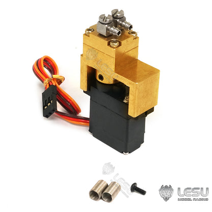 LESU Metal Hydraulic Switch Valve 1524/Lock Valve 1538 comes with 1PC Servo for 1/14 RC Excavator Loader Bulldozer Remote Control Construction Vehicles Trucks DIY Model