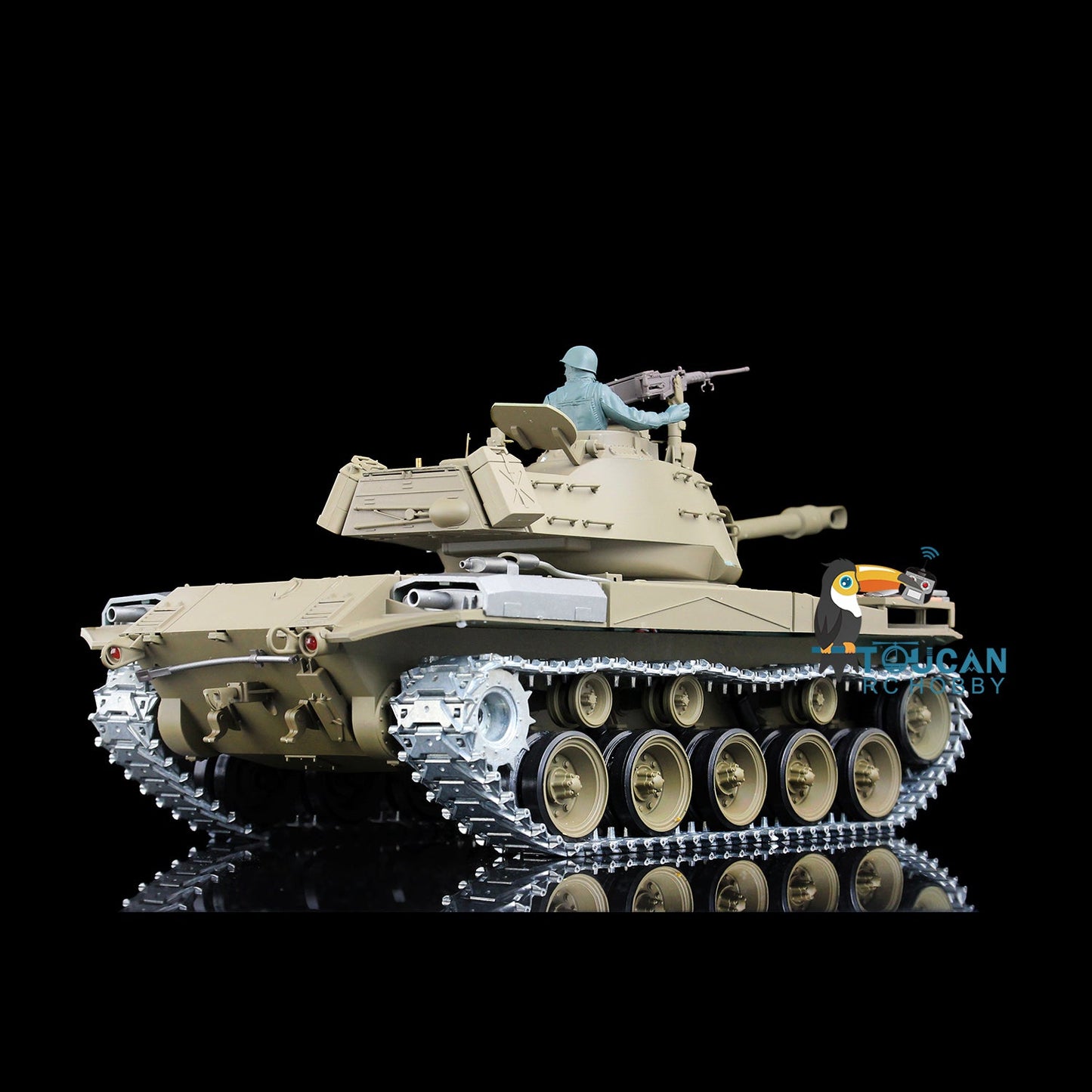 TOUCAN RC HOBBY Henglong 1/16 TK7.0 USA Walker Bulldog 3839 RTR RC Tank FPV 360 Degrees Turret Smoke IR BB Unit Metal Tracks Gearbox Sprockets Wheels