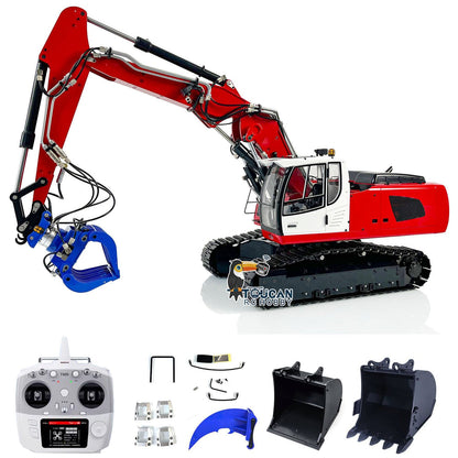MTM 946-3 Metal 1/14 Excavator Hydraulic Ready to Operate with T12D 12-Channel Radio and 4MPa Pump, Comes with Hydraulic Grab, Small Bucket, Large Bucket and Ripper