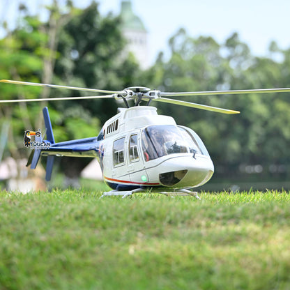 FLYWING Bell 407 Remote Control Helicopter 470 Class Model Plane One Click Return Brushless Motor RTR Flysky I6S Radio Battery