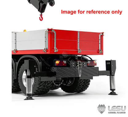 LESU 3363 1/14 Metal RC Hydraulic Crane Truck Z0080 8X8 Axle Diff Lock 3Speed Remote Control Lorry 7CH Valve 6 Outriggers Light Sound