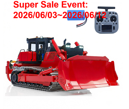 Limited-time Offer Metal 1/12 RC Hydraulic Bulldozer D155AX Heavy Duty Model Dozer 7 Way Valve 1.0L Oil Pump 5 Plows Radio Master TX15 Battery RTR