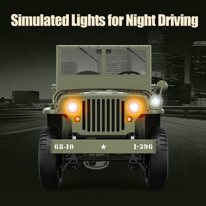 In Stock 1/10 RC Off Road Vehicle C8815 4WD Remote Control Rock Crawler Car Military Truck Model Climbing Car RTR Battery LED Lights