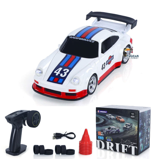 Fast Free Shipping High Speed 2.4G Mini RC Drift Car 1/43 Racing Vehicles 4WD Ready to Go Mini Car Toy Model Radio Battery Lights