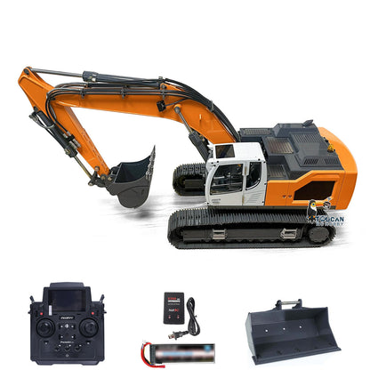 XDRC 1/14 Hydraulic RC Excavator 945 Painted Assembled Digger Upgraded 5CH Valve W/ PL18EV Radio Light Sound System