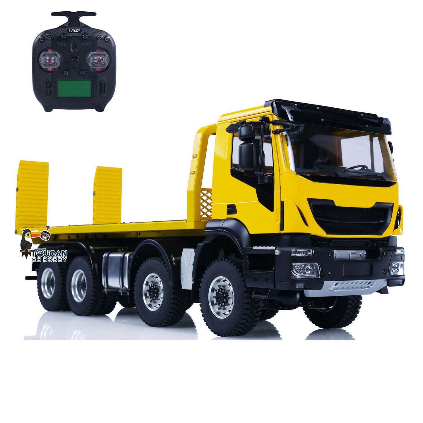 1/14 8x4 Metal RC Hydraulic Wrecker Truck Remote Control Rescue Vehicles Emulated Car for Children Adults PNP