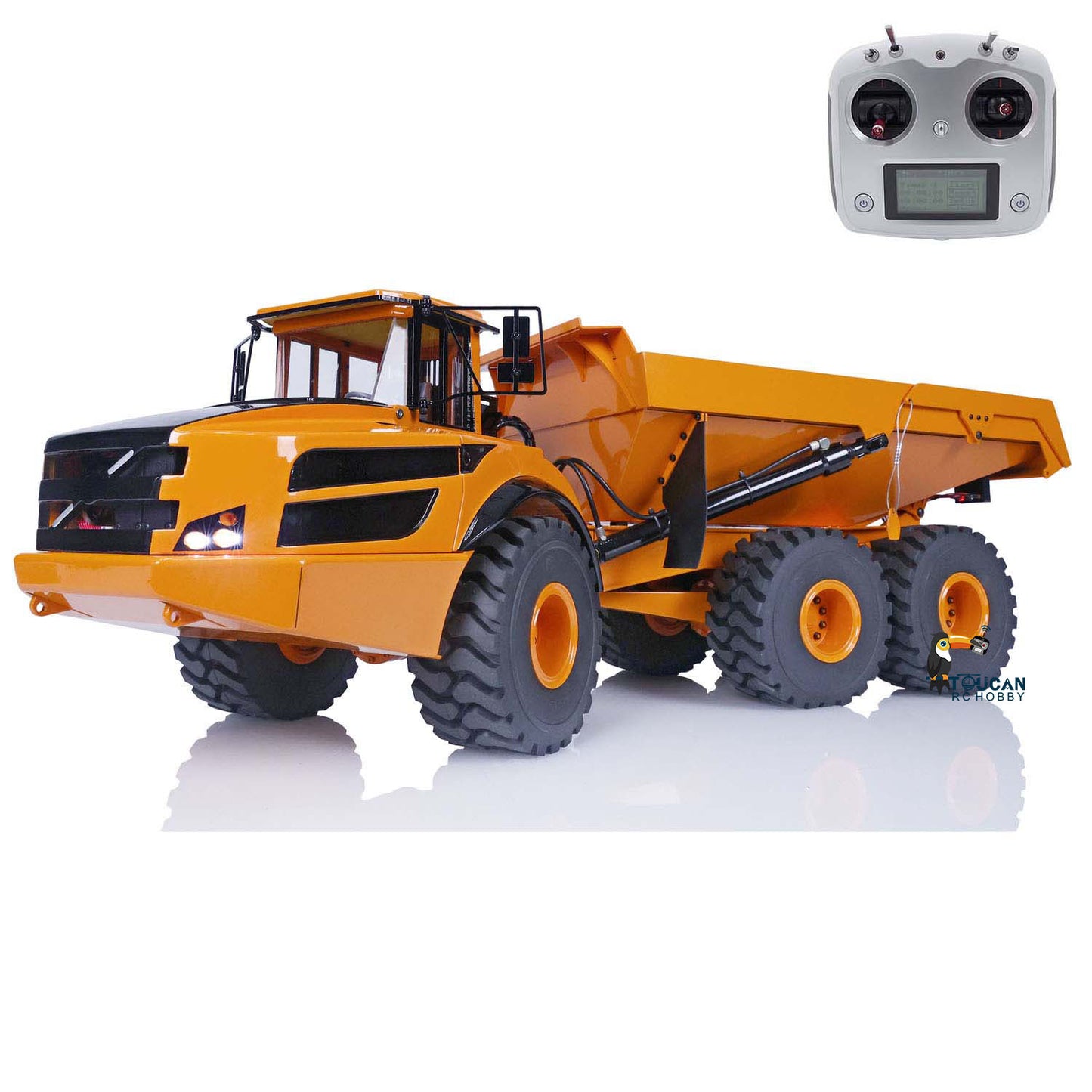 XDRC 1/14 Remote Control Dumper Car 6X6 RC Hydraulic Articulated Truck A40G Model Construction Cars Radio Controlled Vehicles