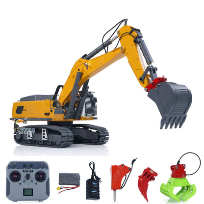 US Stock 1/18 Kabolite 5901 100S Electric Lifting RC Excavator Flysky Remote Control Digger Engineering Vehicle Electric Ripper Hammer