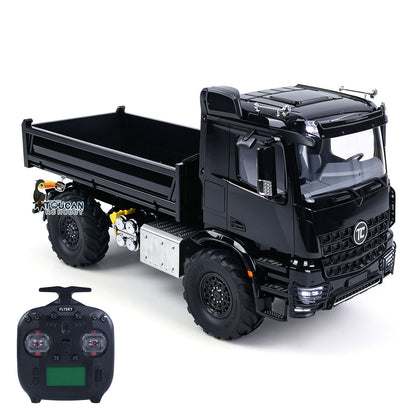 TOUCAN RC HOBBY 3363 MODO 1/14 4x4 ferngesteuerter hydraulischer Metall-Kipper, 2-Gang-Schaltgetriebe, Differentialsperren, RC-Kipper-Modell ST8 mit Funkfernsteuerung, Licht und Sound