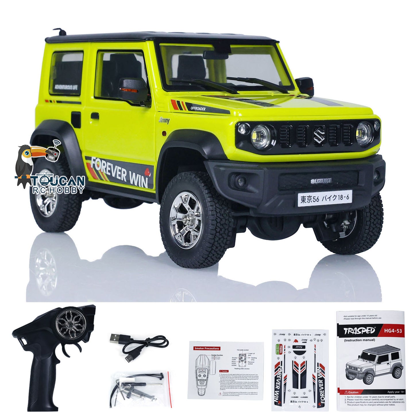US STOCK HG 4x3 1/16 RC Rock Crawler Car Remote Control Electric Off-road Vehicles Model Sounds Painted and Assembled