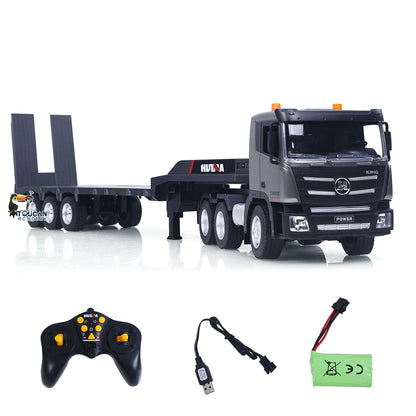 TOUCAN RC HOBBY Huina 1318 1/18 RC Tractor Truck 9CH Remote Control Cars with Flatbed Trailer