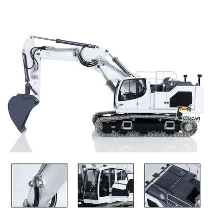 LESU LR945 1/14 3-arm RC Hydraulic Equipment Metal Excavator Remote Control Digger Electric Vehicle Kits PNP RTR Optional Versions