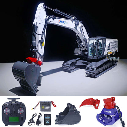 Pre-order RTR Kabolite K961 100S 1/18 Hydraulic Remote Control Excavator RC Digger Flysky ST8 Radio Sound System Electric Claw Hammer