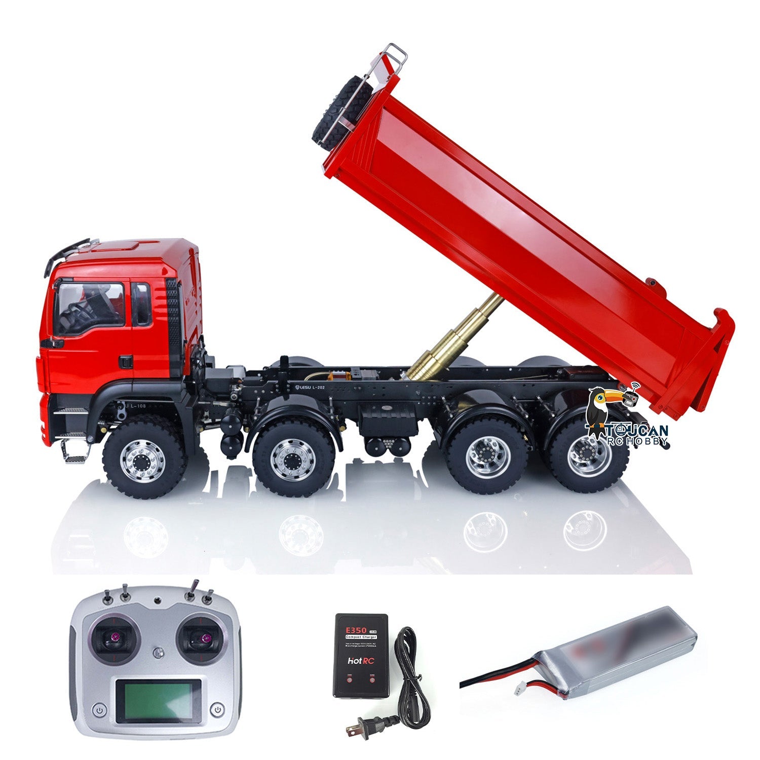 LESU 1/14 8 x 8 RC Roll On/Off Hydraulique Camion Grue Dumper Benne LESU 1/14 8 x 8 RC Roll On/Off Hydraulique Camion Grue Dumper Benne