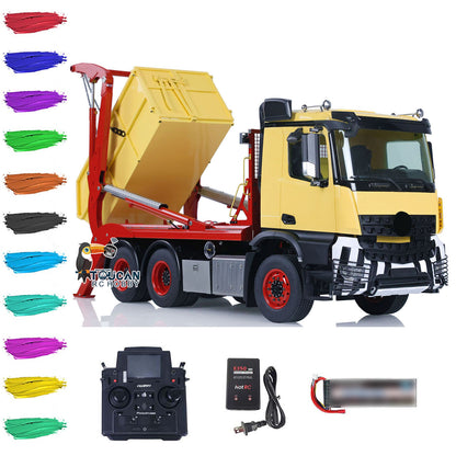 JXModel VL18U K3363 Cabin 1/14 Metal RC Hydraulic Skip Loader RTR 6x4 Axles Differential Lock 4-Way Valve 2-Speed Gearbox Light Sound for Collectors