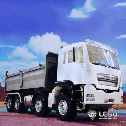 LESU 1/14 Metal TGS 8*8 Dumper Truck Construction Vehicle DIY Model with Light and Sound System Motor ESC Servo