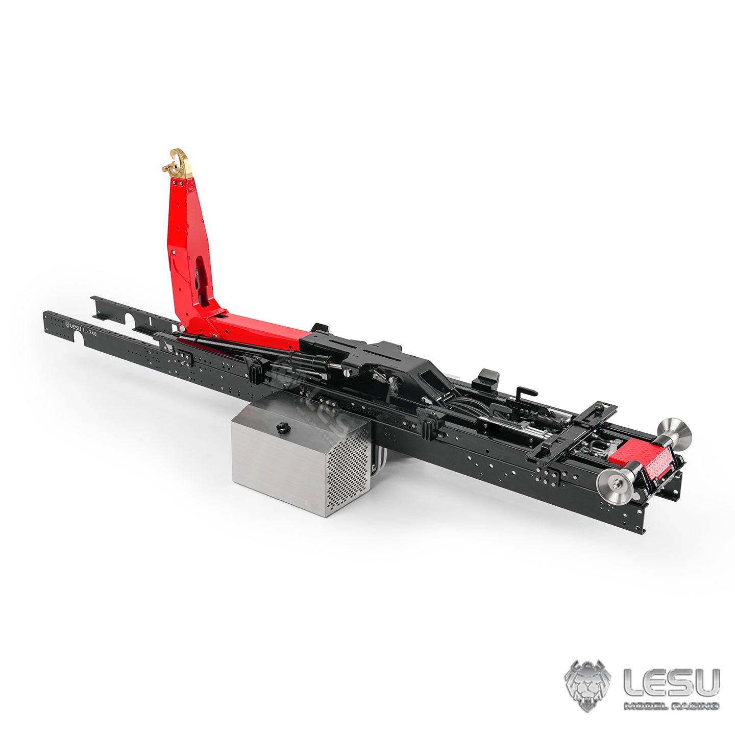 LESU Metal Roll On Off Dump Truck Frame Telescopic A0060 Foldable A0061 5-way Valves for 1/14 Remote Control Hydraulic Full Dumper No Chassis Rail