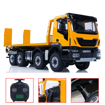 1/14 8x4 Metal RC Hydraulic Wrecker Truck Remote Control Rescue Vehicles Emulated Toy Car Gift for Children Adults PNP