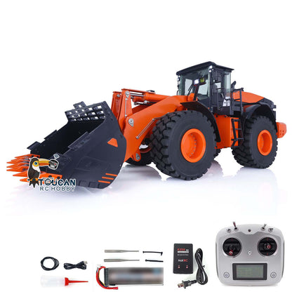 IN STOCK JDMODEL Metal Hydraulic Loader JDM-198 1/14 RC RTR Construction Vehicles ZW370 Car Models 2-Speed Transmission Battery
