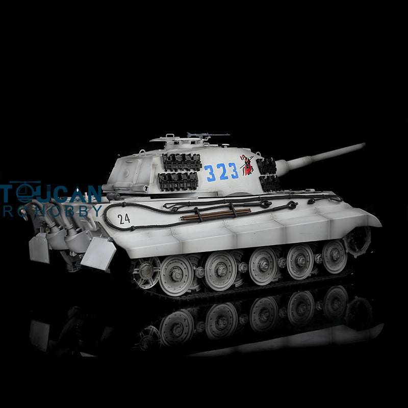 TOUCAN RC HOBBY Henglong 1/16 TK7.0 Plastic German King Tiger RTR RC Tank Model 3888A Sound Light Smoke BB Infrared Combat Metal Barrel