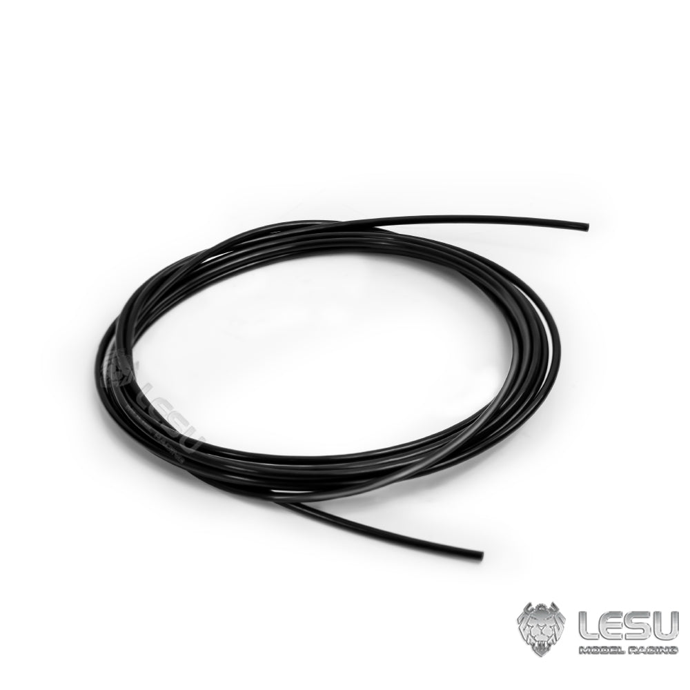 LESU Metal Cylinder/Spring Oil Pipe Protector Plastic Soft/Stiff Oil Pipe for 1/14 RC Hydraulic Dumper Crane Truck Forklift for Professional Vehicle Modeler
