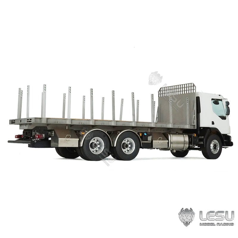 2Speed LESU 1/14 RC Flatbed Timber Truck VM FE Remote Control Lorry Car 6x4 Metal Chassis RWD Model Vehicle Light Sound Motor