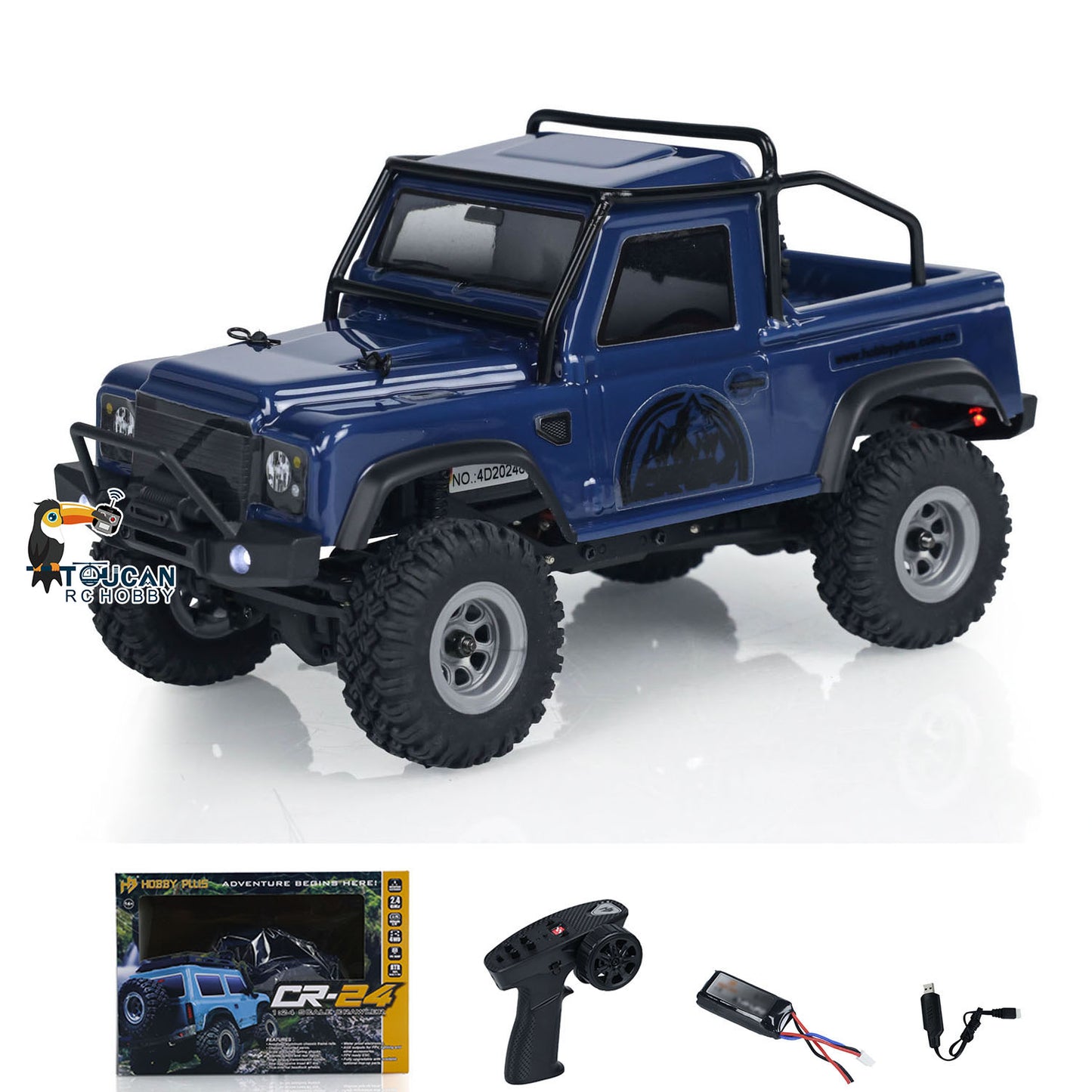 In Stock 1:24 4x4 4WD RC Off-road Vehicles Mini Remote Control Climbing Crawler Car DIY Simulation Model ESC Servo Light System